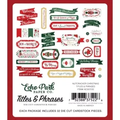 Die-cuts Titles & Phrases Nutcracker Christmas Echo Park