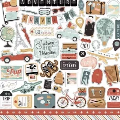 Element Stickers Let´s Take the Trip Echo Park 30x30cm