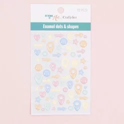 Enamel Dots and Shapes Pastel Craftelier