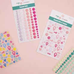 Enamel Dots and Shapes Pastel Craftelier