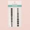 Enamel Dots Clear, Black & White Craftelier