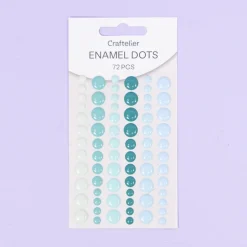 Enamel Dots Mint Rainbow Craftelier
