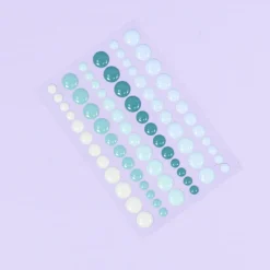 Enamel Dots Mint Rainbow Craftelier