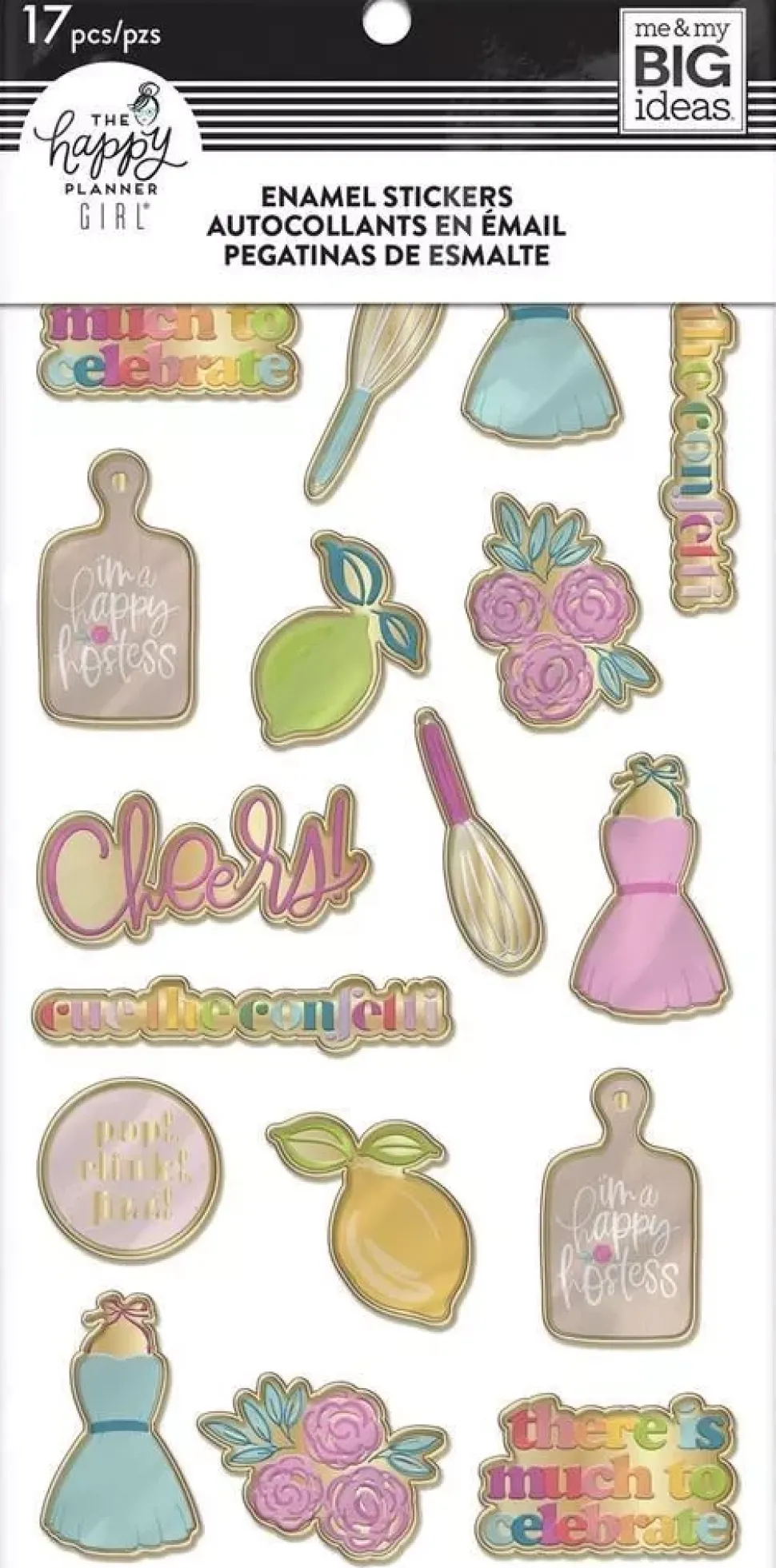 Enamel Stickers Happy Hostess Happy Planner