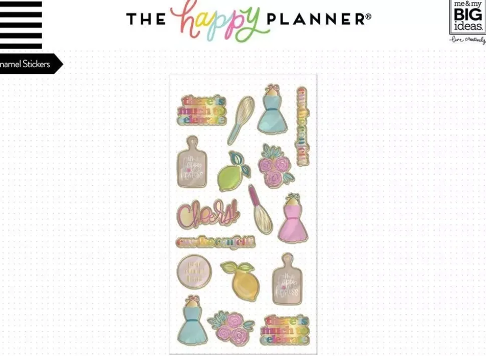 Enamel Stickers Happy Hostess Happy Planner