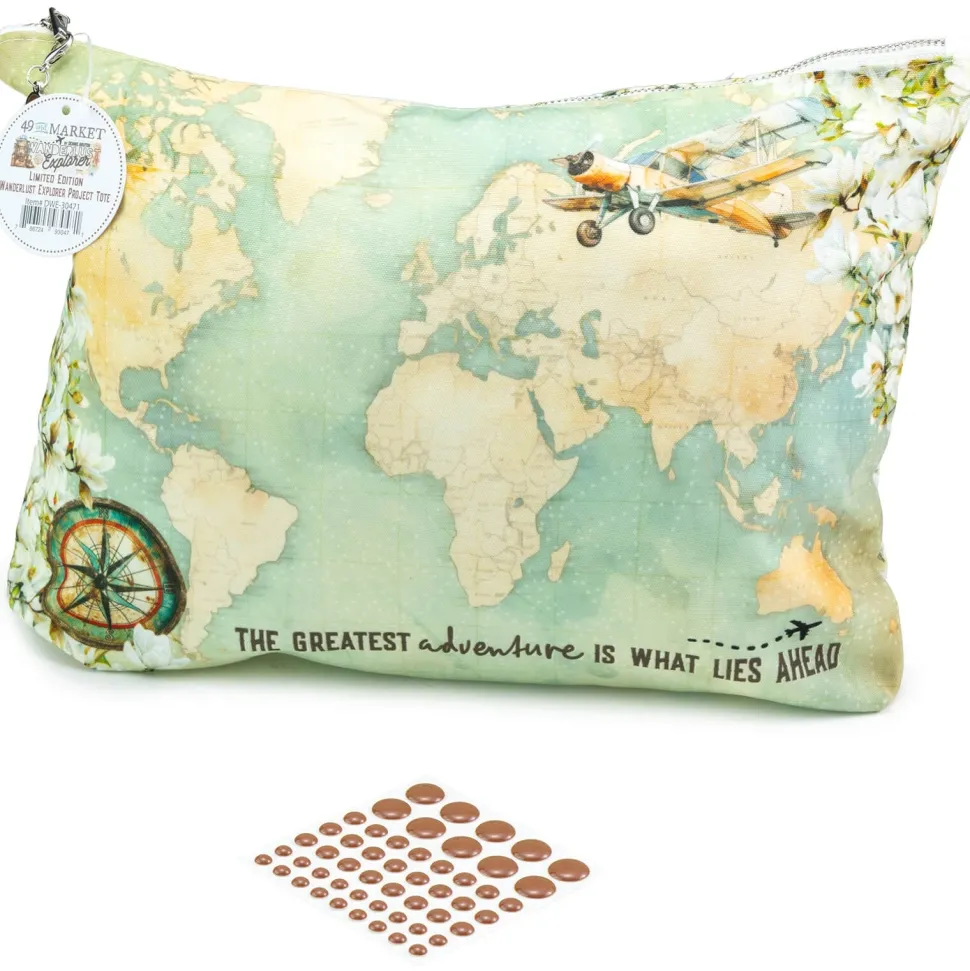 Estuche con cremallera Wanderlust Explorer 49 and Market