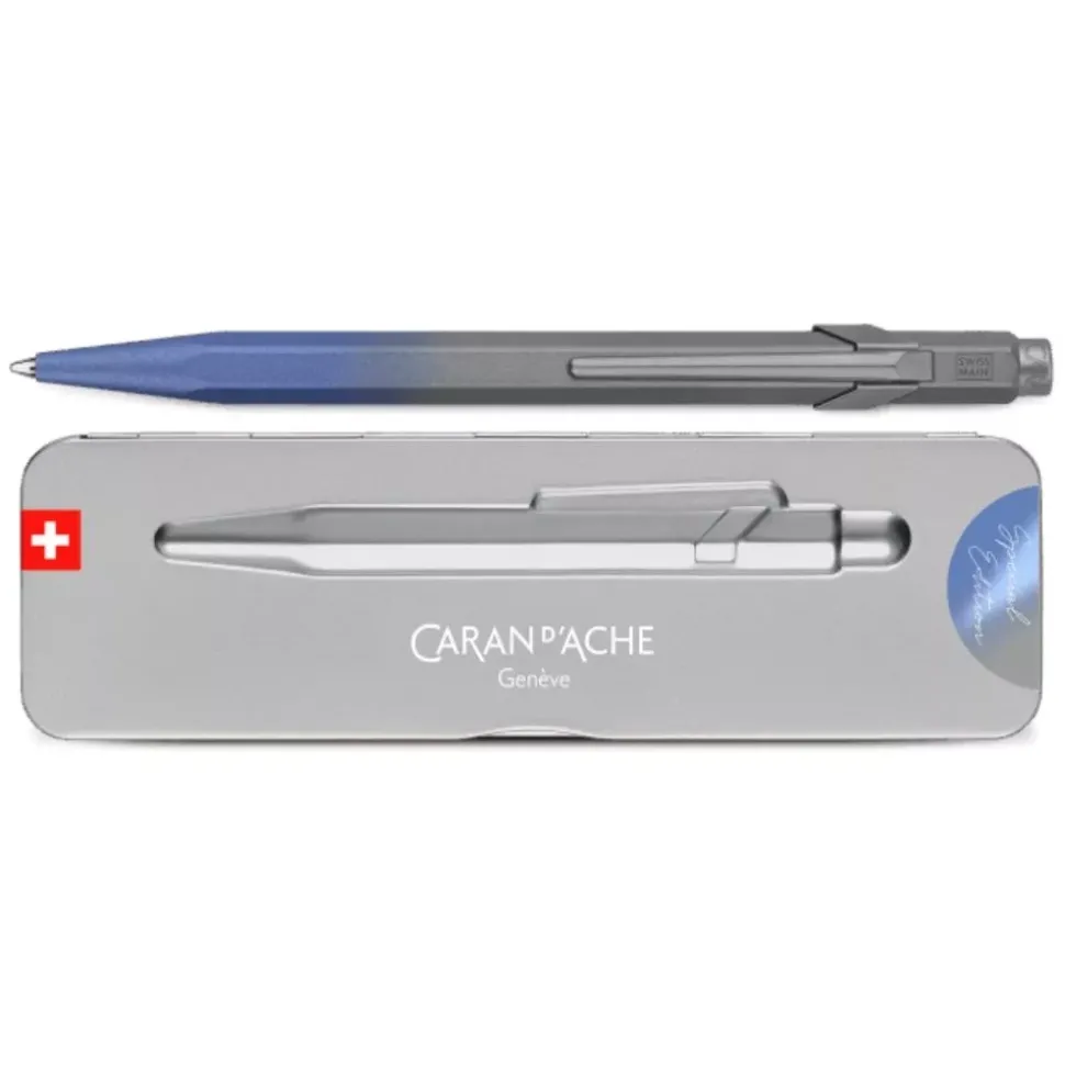 Estuche Metálico con Bolígrafo 849 Claim Your Style Stormy Blue Caran d'Ache