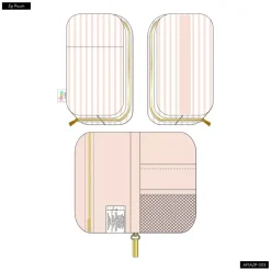 Estuche Peachy Stripes Happy Planner