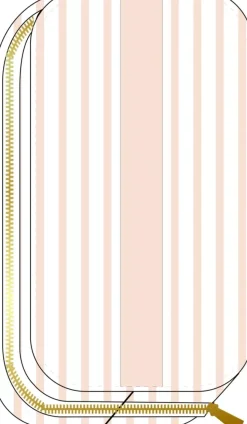 Estuche Peachy Stripes Happy Planner