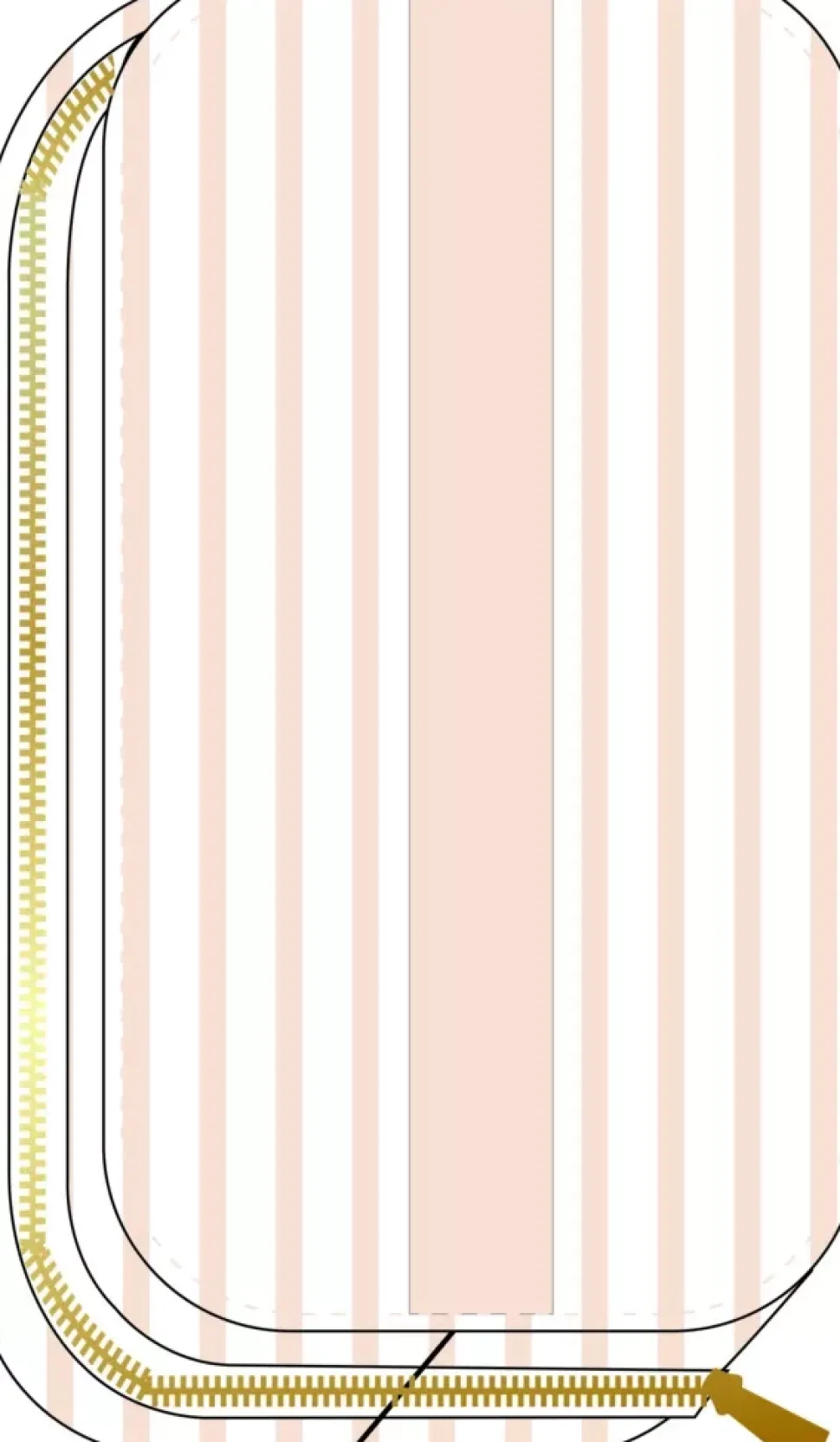 Estuche Peachy Stripes Happy Planner