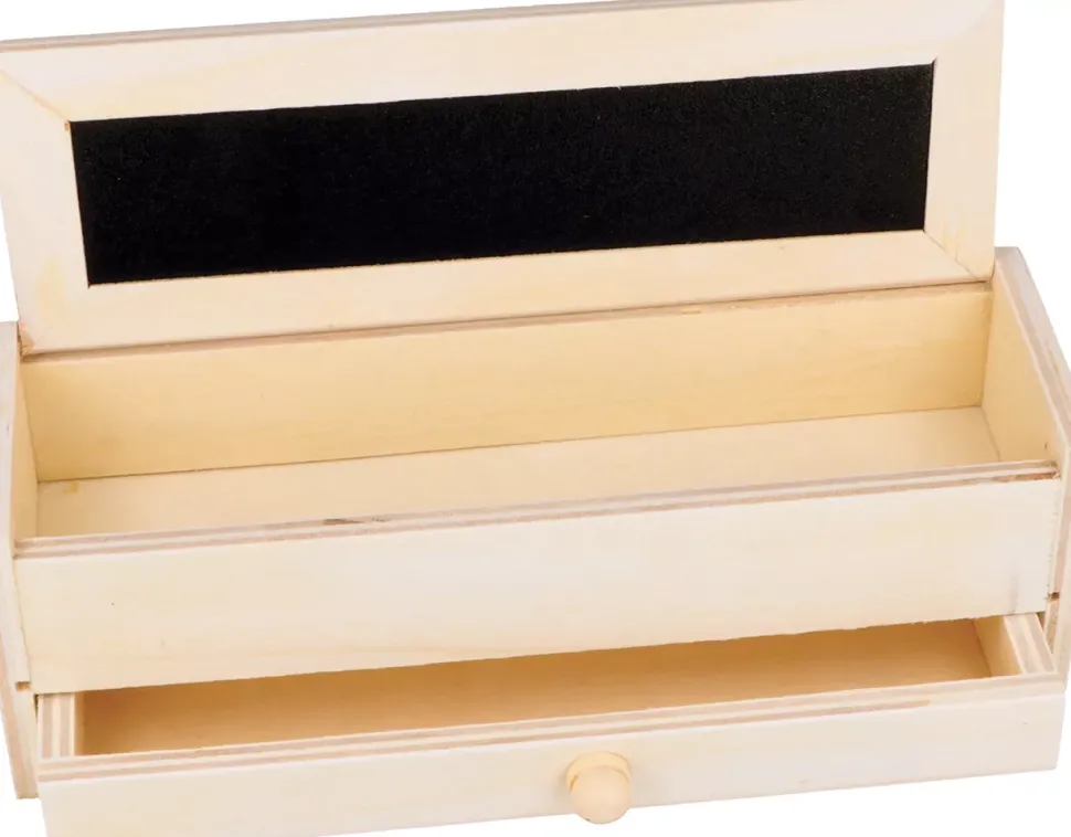 Estuche plumier madera Doble Artemio