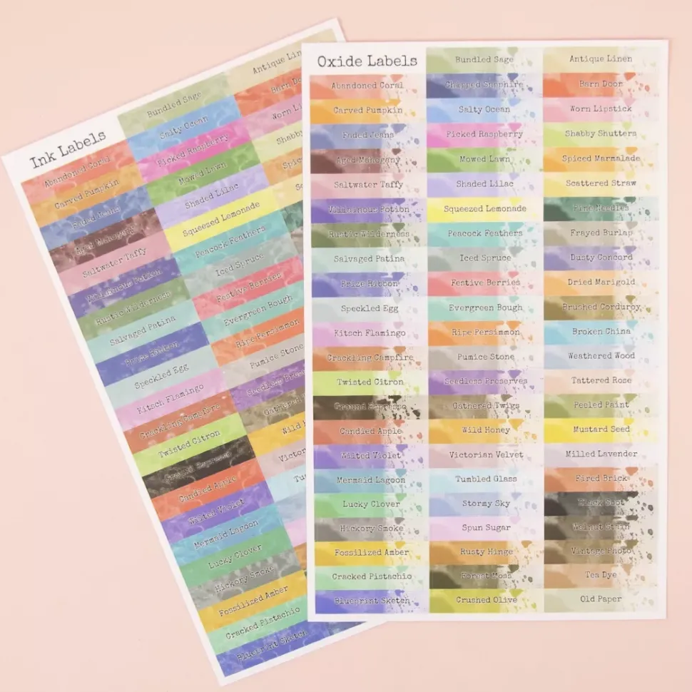 Etiquetas para Tintas Distress Craftelier