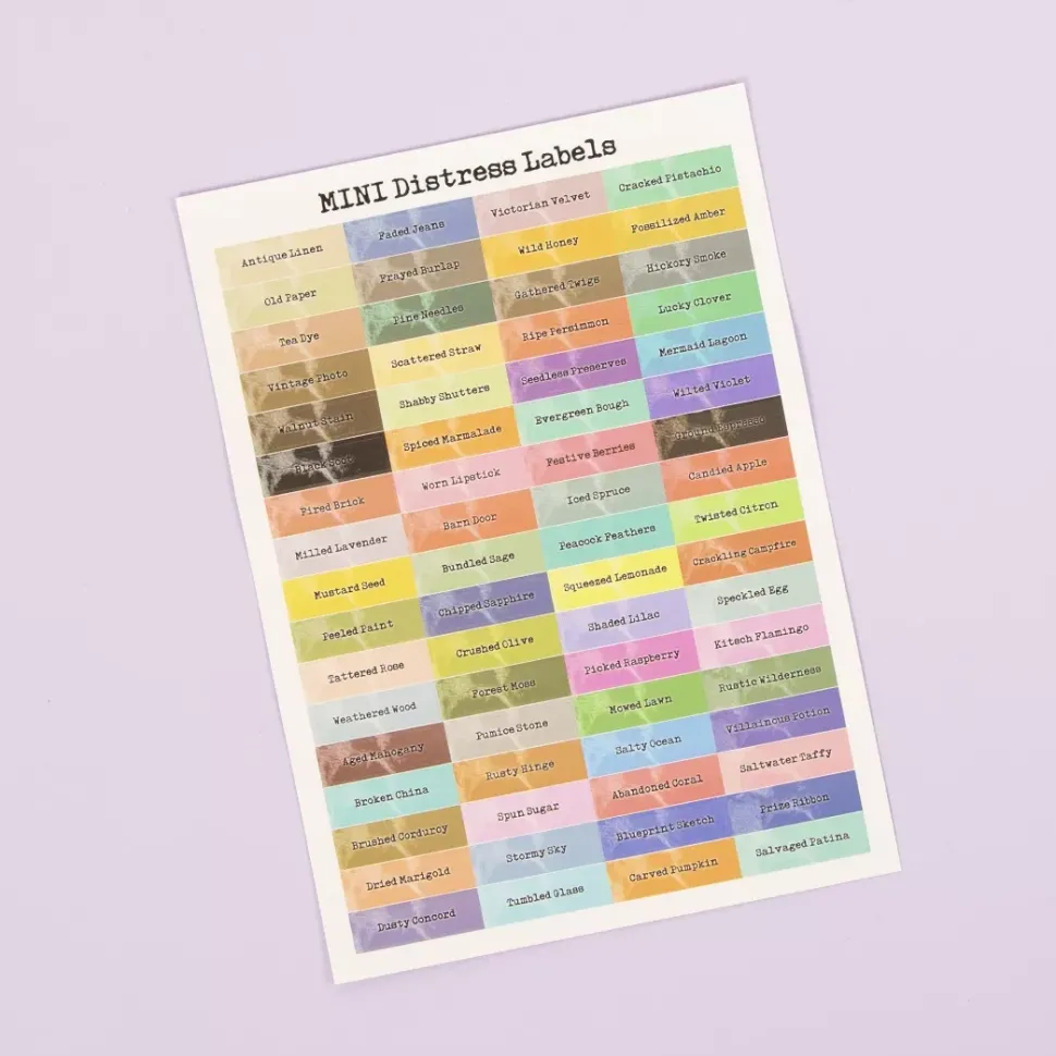 Etiquetas para Tintas Mini Distress Craftelier