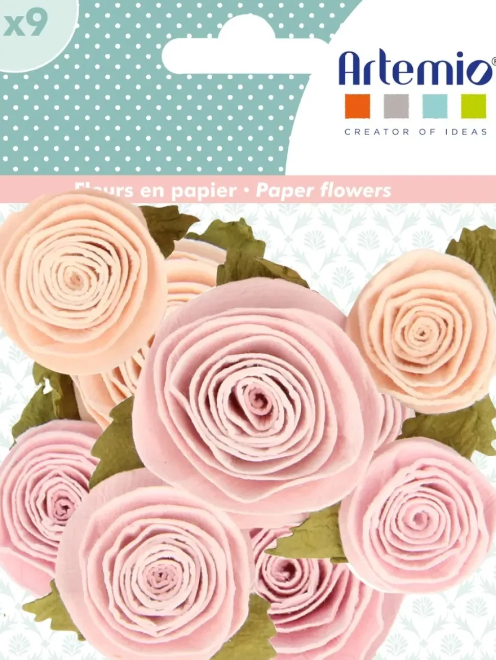 Flores de papel variadas Secret Garden