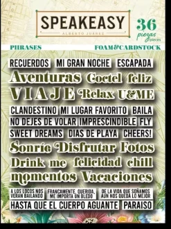 Foam Stickers Frases Speakeasy Alberto Juárez