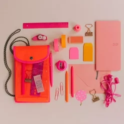 Funda Mokku Neon Orange x Neon Pink Planner Weeks Hobonichi Techo