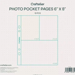 Fundas para Álbumes 3 Bolsillos Craftelier 6"x8"