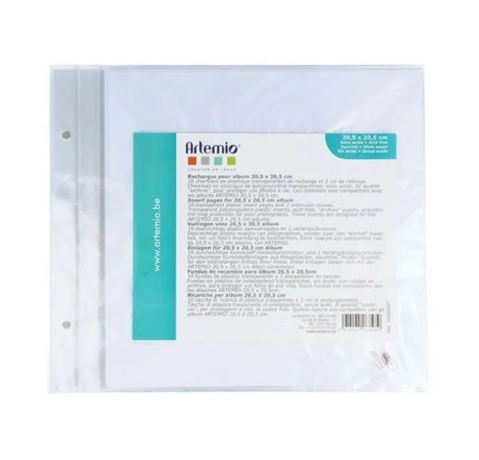 Fundas transparentes Artemio 20x20cm