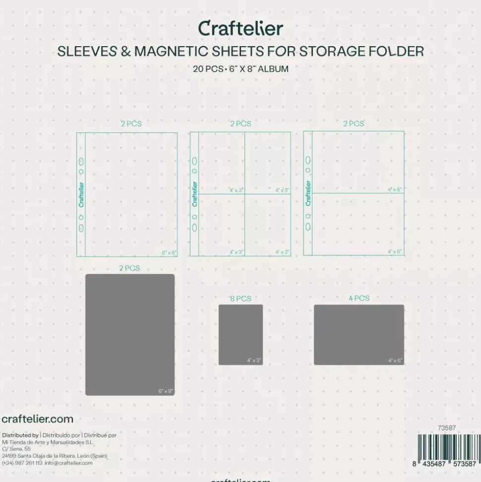 Fundas y Hojas Magnéticas Para Organizador Craftelier