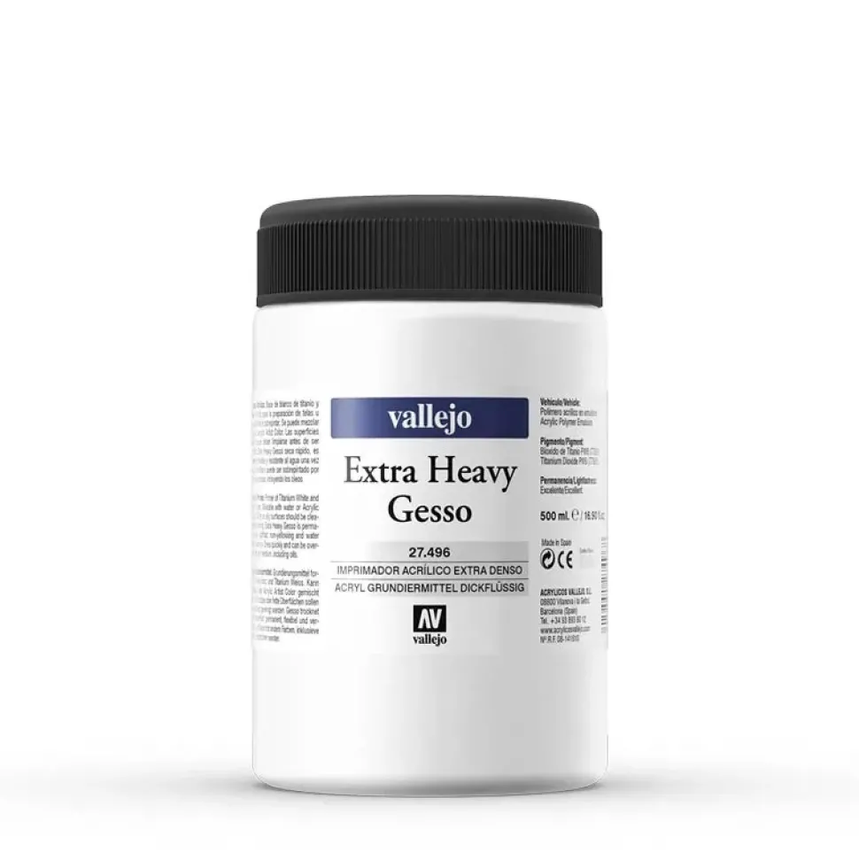 Gesso 496 mate extra denso Studio Vallejo 750ml