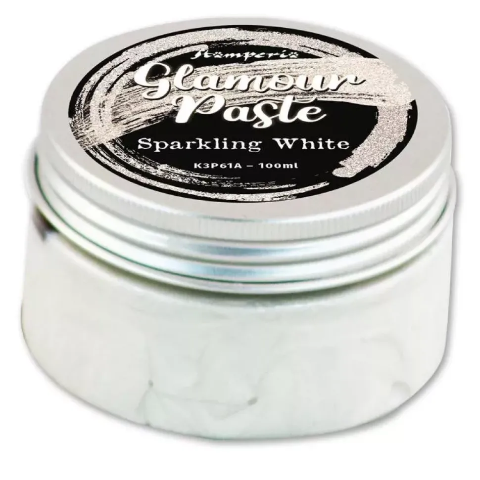 Glamour Paste Sparkling White Stamperia