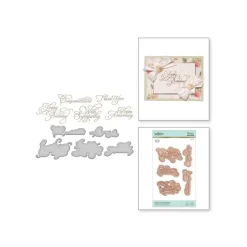 Glimmer Hot Foil Plates Classic Sentiments Elegant Occasion Spellbinders