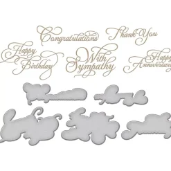 Glimmer Hot Foil Plates Classic Sentiments Elegant Occasion Spellbinders