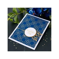 Glimmer Hot Foil Plates Geometric Optical Background The Sealed Spellbinders