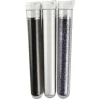 Glitter fino set de 3 colores: blanco, negro y gris