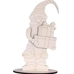 Gnomo con regalos en DM Decoman 45x21cm