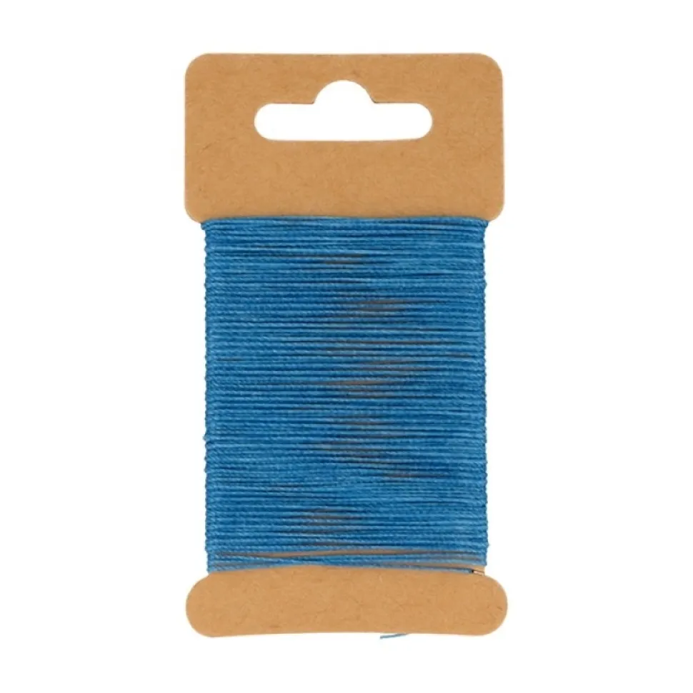 Hilo de algodón encerado Azul Artemio