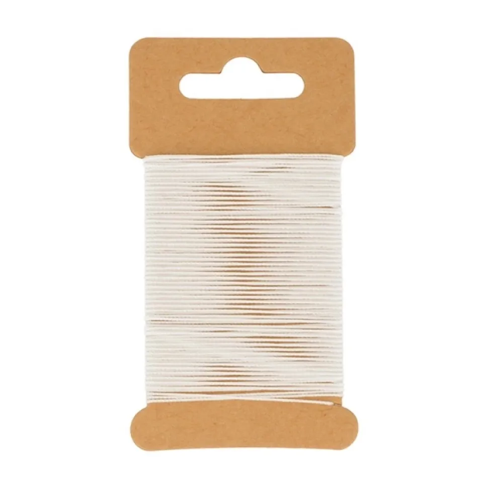 Hilo de algodón encerado Blanco Artemio