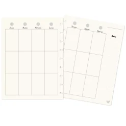 Hojas de Planner de Disco Semanales con los Días de la Semana Craftelier