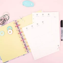 Hojas de Planner de Disco Semanales con los Días de la Semana Craftelier