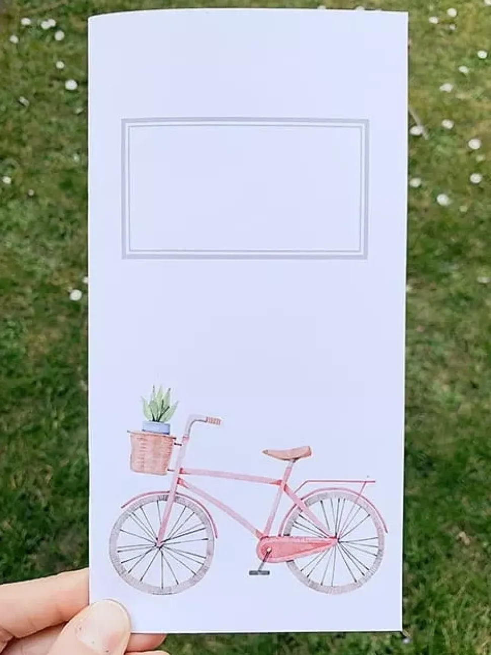 Journey Notebook White Bicycle So Romantic Studio Forty 10x21cm