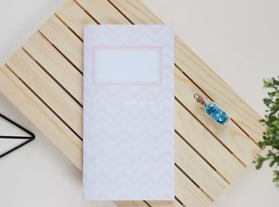 Journey Notebook Zig-zag Lazy days Studio Forty 11x22cm