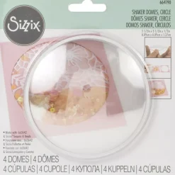 Juego de 4 Domos Transparentes Sizzix
