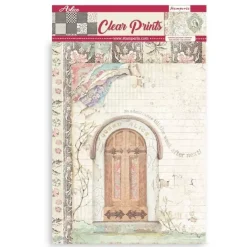 Kit 6 Láminas Acetato Impresas Alice Through the Looking Glass Stamperia A4