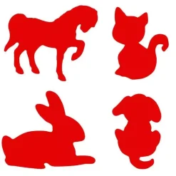 Kit 4 Perforadoras Animales 10003017