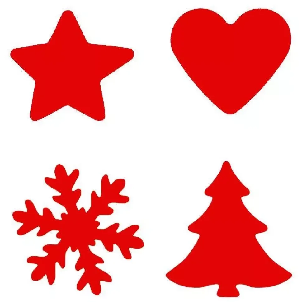 Kit 4 perforadoras Navidad