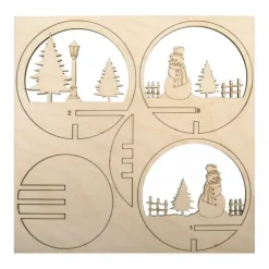 Kit 3D de Madera Muñeco de Nieve Rayher