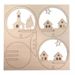 Kit 3D De Madera Pueblo de Invierno Rayher