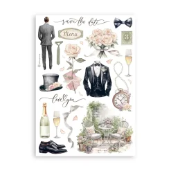 Kit de Pegatinas Romance Forever Stamperia