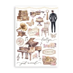 Kit de Pegatinas Romance Forever Stamperia