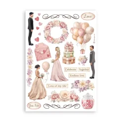 Kit de Pegatinas Romance Forever Stamperia