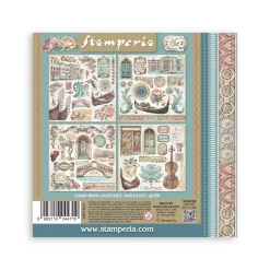 Kit de pegatinas Venice City Of Art Stamperia