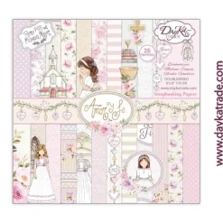 Kit de Scrapbooking Amor y Fe Niña Dayka 20x20cm