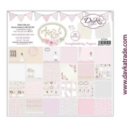 Kit de Scrapbooking Amor y Fe Niña Dayka 20x20cm