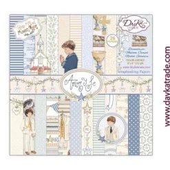Kit de Scrapbooking Amor y Fe Niño Dayka 20x20cm