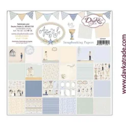 Kit de Scrapbooking Amor y Fe Niño Dayka 20x20cm